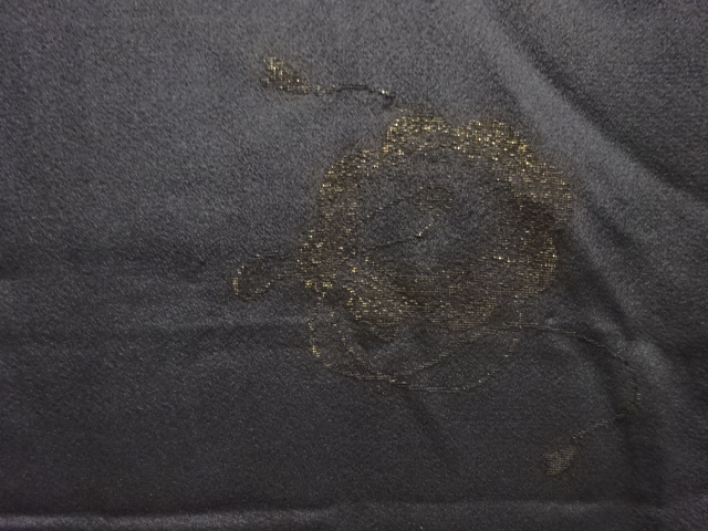 JAPANESE KIMONO / ANTIQUE HAORI / SILK / URUSHI / WOVEN MIRROR PATTERN